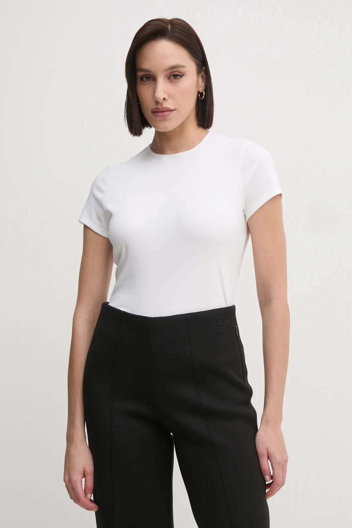 

Хлопковая футболка Calvin Klein, белый