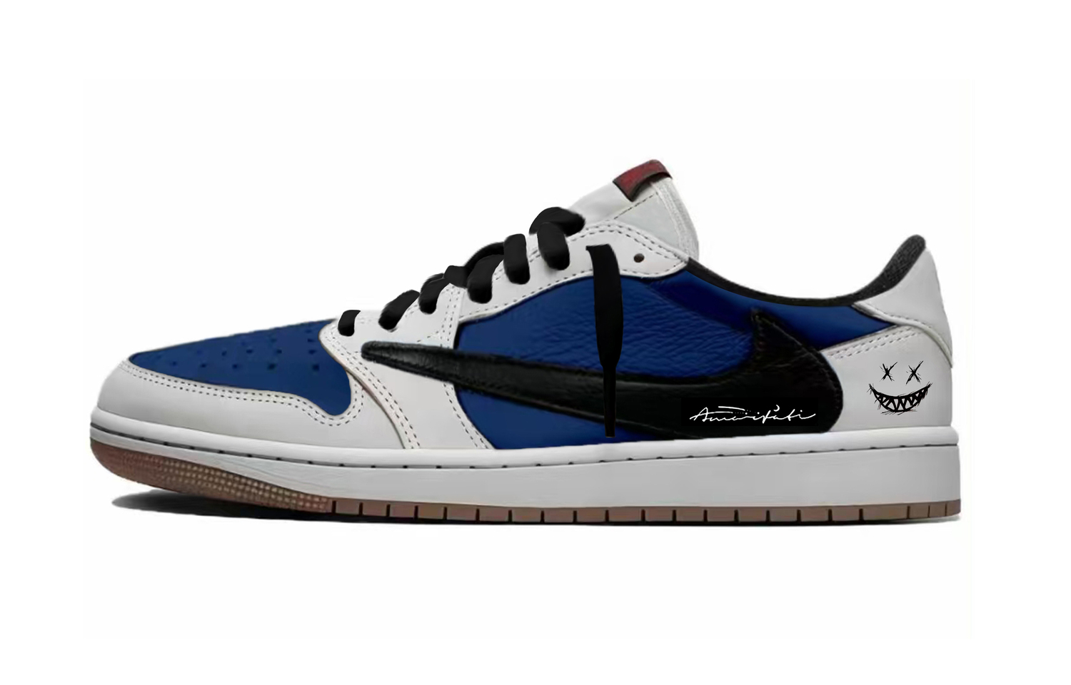 

Jordan Кроссовки Travis Scott X Air 1 Vintage для баскетбола, унисекс, низкие, белый