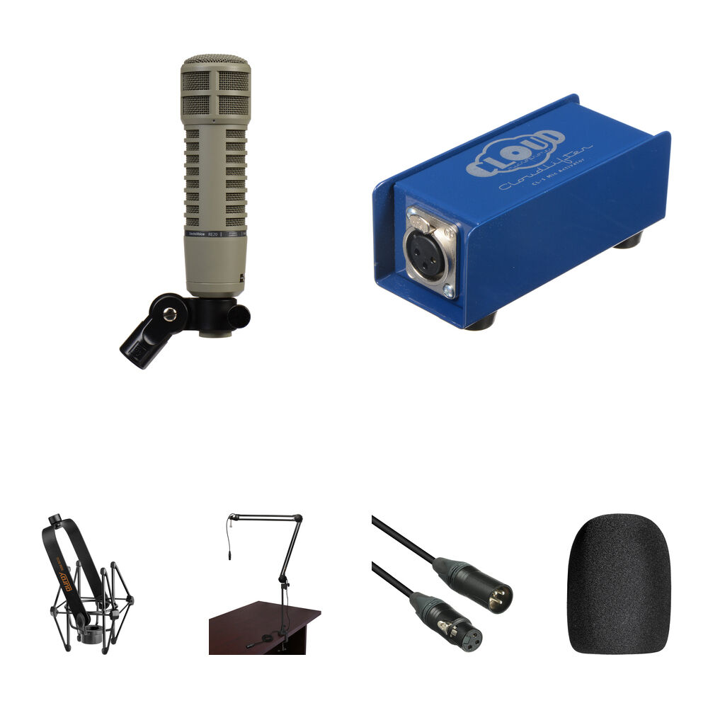

Динамический микрофон Electro-Voice RE20 1-Person Broadcaster and Cloudlifter Kit