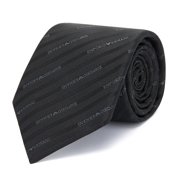 

EMPORIO ARMANI Мужской галстук черный, Black