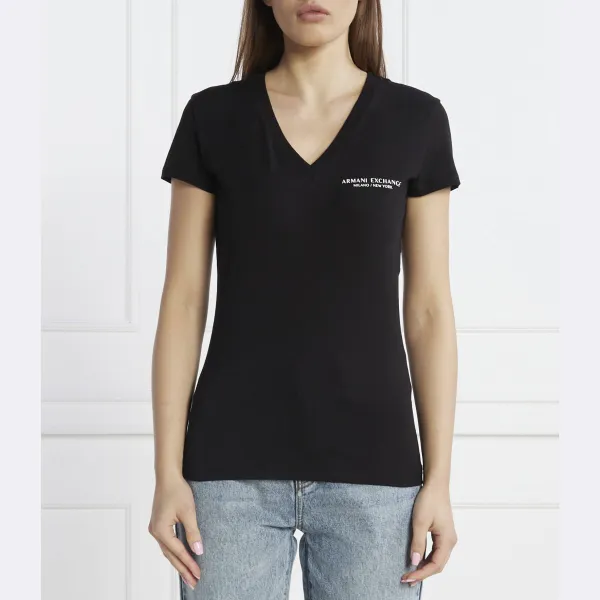 

Футболка стандартного кроя Armani Exchange, черный