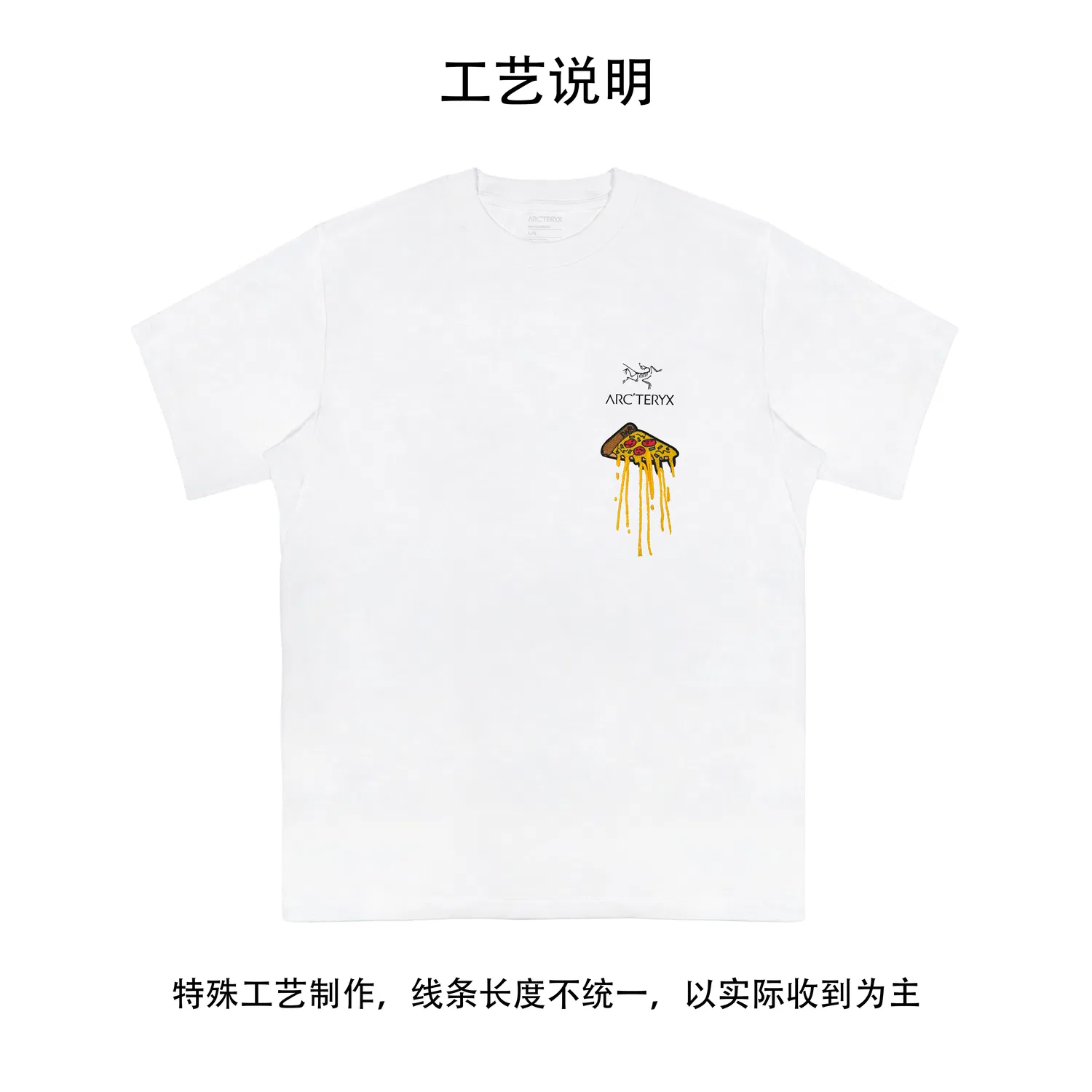 Футболка с круглым вырезом Arcteryx Ivory White/Black — фото 4