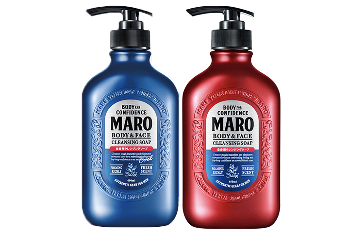 

Очищающее средство для лица и гель для душа 2 в 1 набор для умывания и ухода осветляющий освежающий тип 450мл + охлаждающий тип 400мл Maro