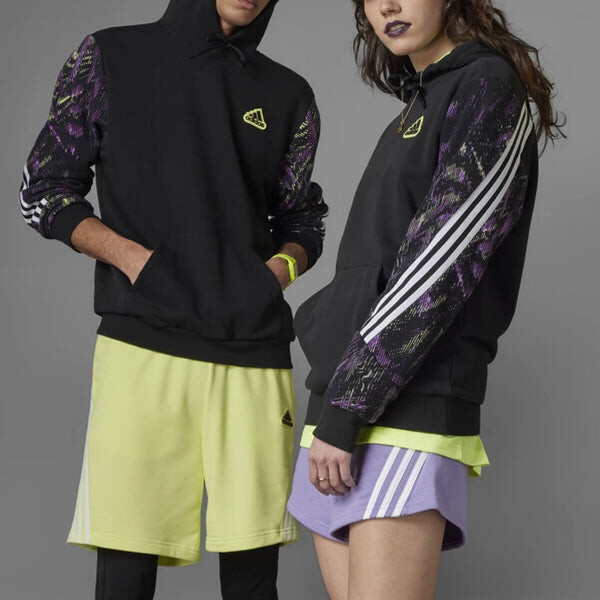 Толстовка adidas Logo hooded Long Sleeves Couple Style Black, черный — фото 3