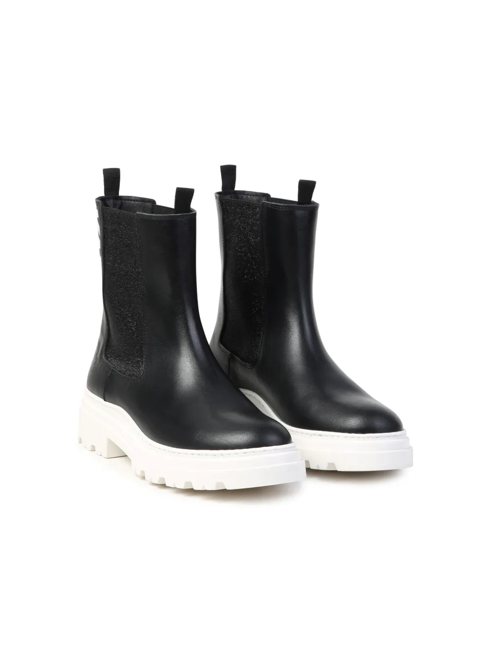 

Ботинки с логотипом KARL LAGERFELD KIDS, черный
