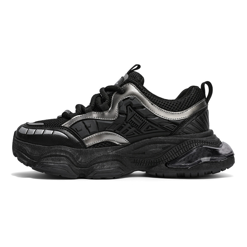 

Кроссовки мужские толстые низкие Ant City, черный