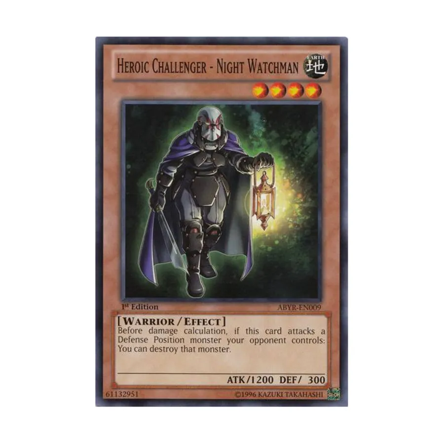 

CCG Героический претендент — Ночной сторож (обычный), Yu-Gi-Oh - Abyss Rising - Singles