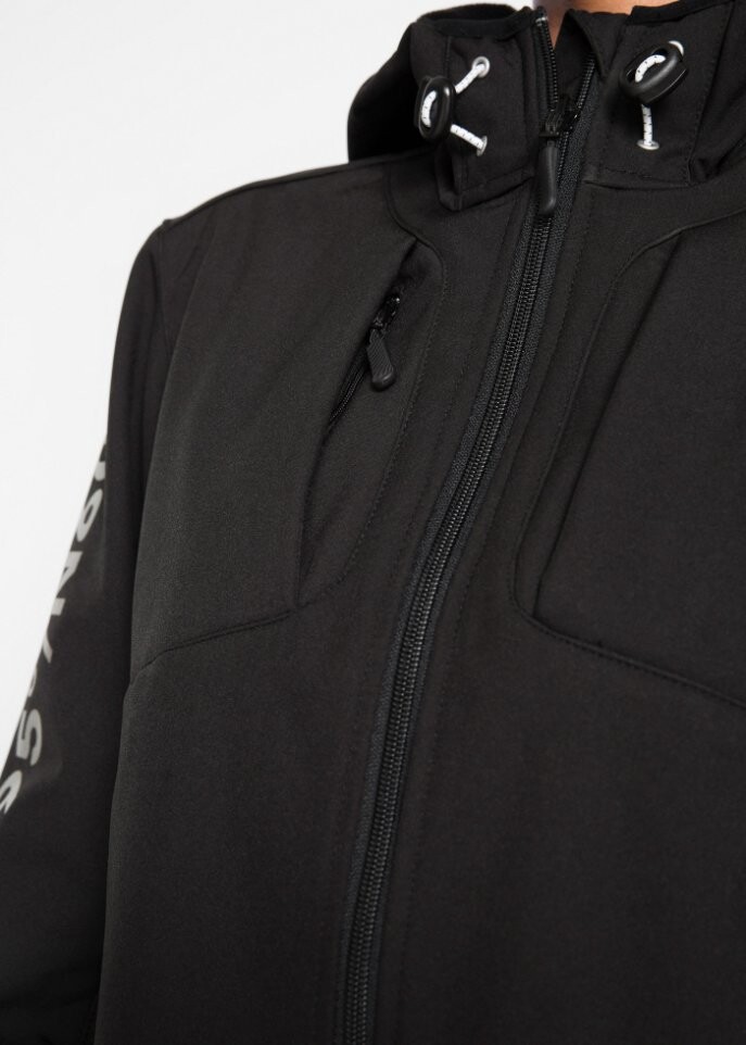 

Куртка softshell водоотталкивающая Bpc Bonprix Collection, черный
