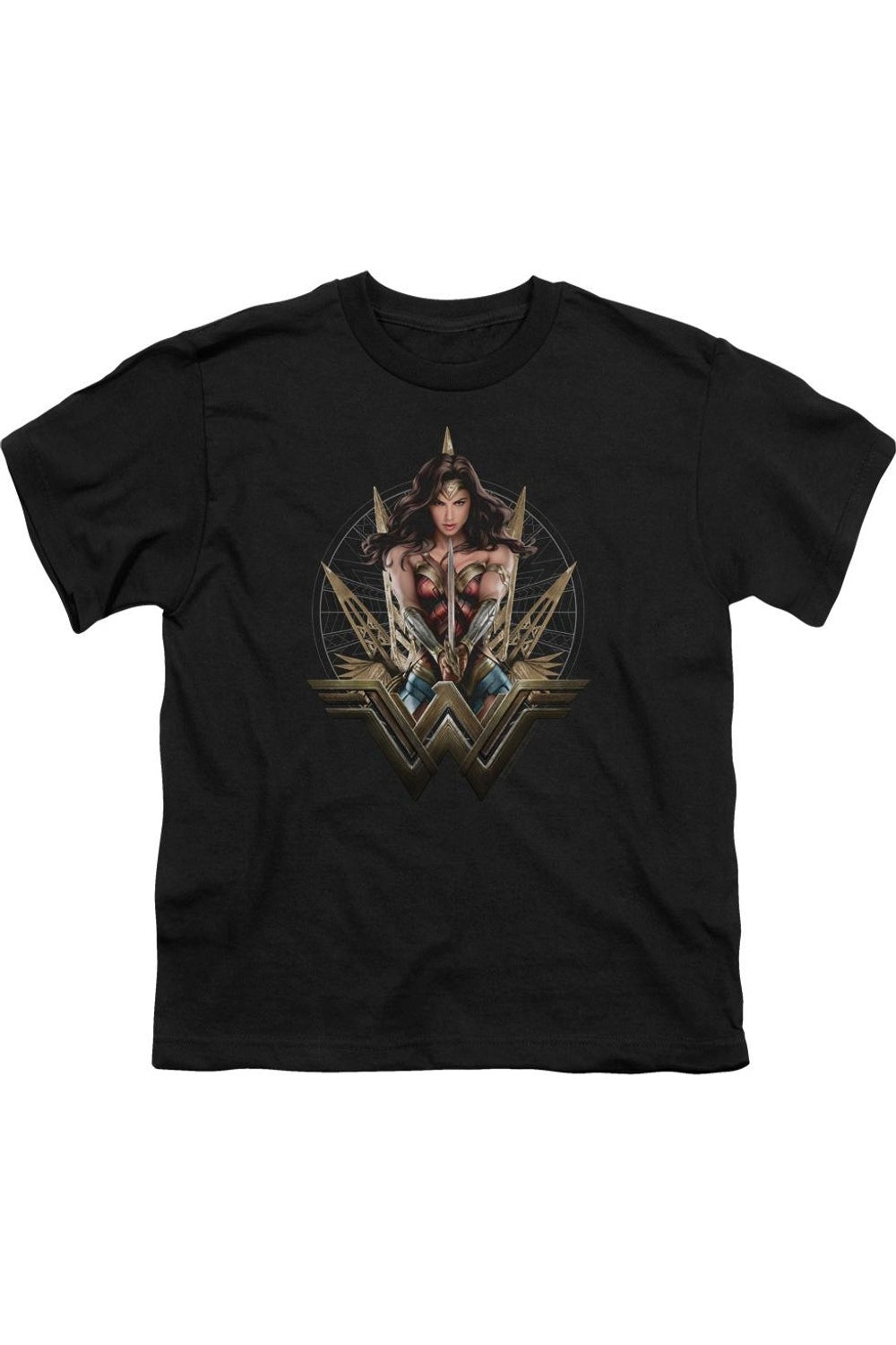 

Футболка с коротким рукавом для детей Wonder Woman Movie Wonder Blades Gildan, черный