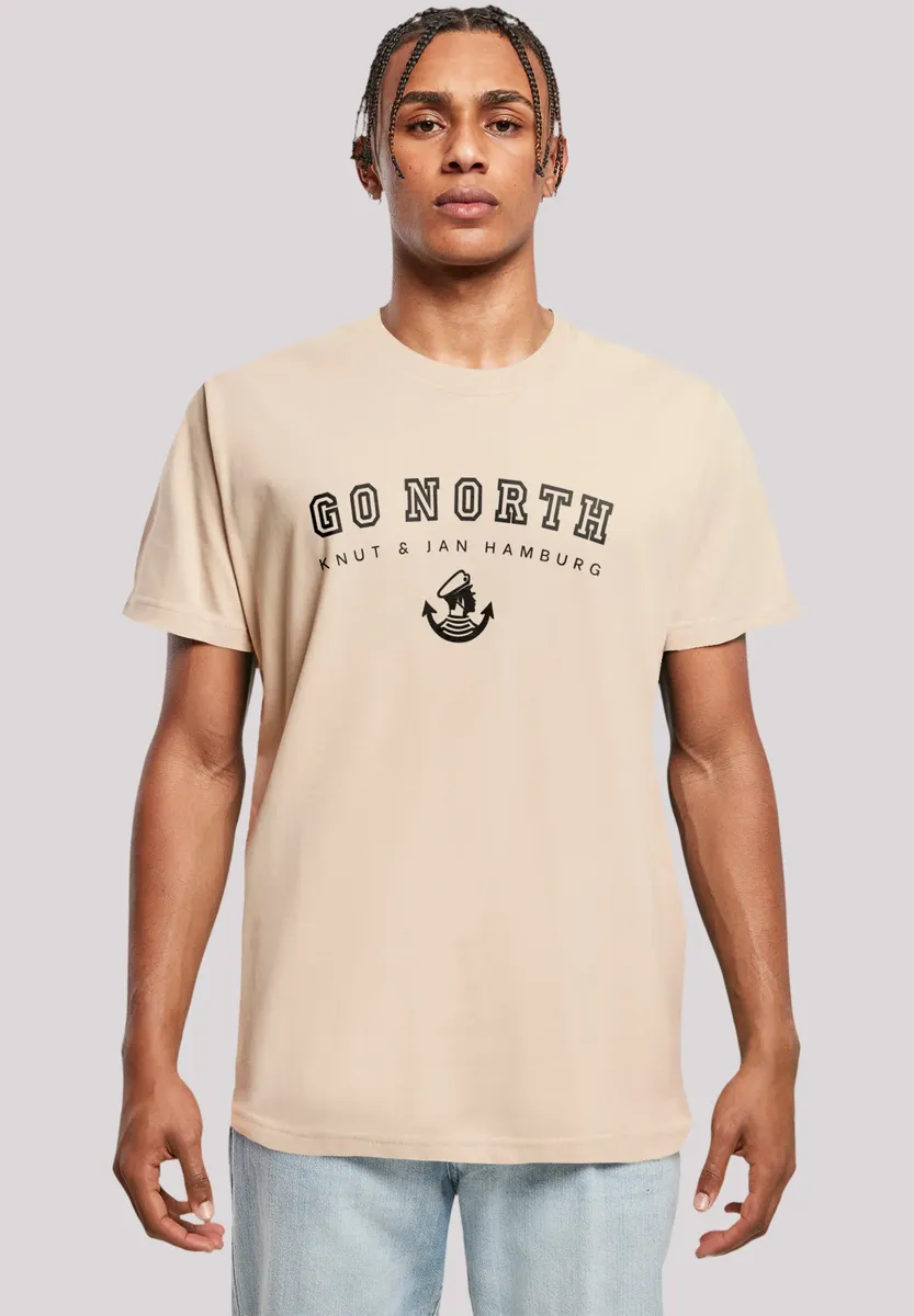 

F4NT4STIC Футболка "Go North", принт, цвет Sand