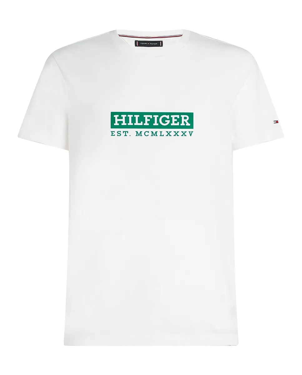 

Футболка мужская с круглым вырезом и коротким рукавом Tommy Hilfiger, белый