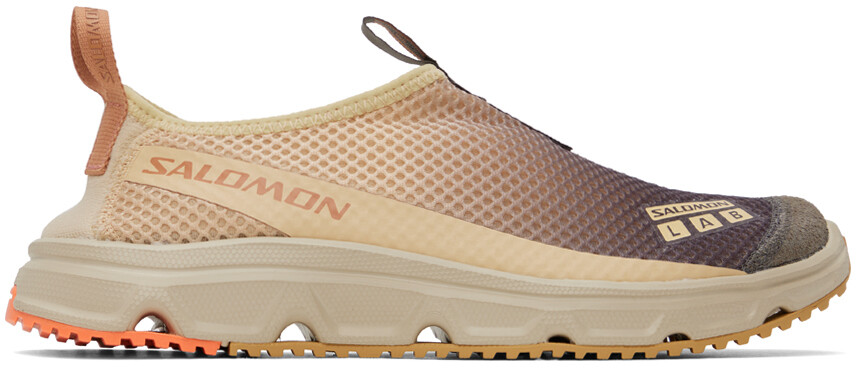 

Бежевые и серые кроссовки RX Moc 3.0 Salomon