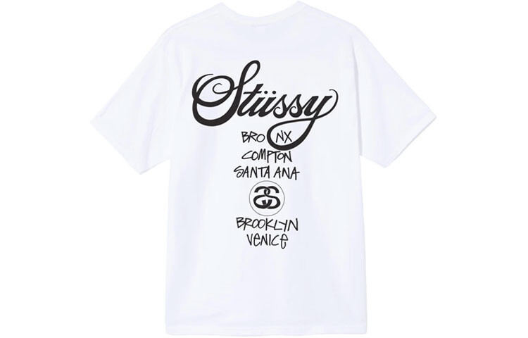 Футболка World Cruise Series унисекс Stussy, хаки — фото 4