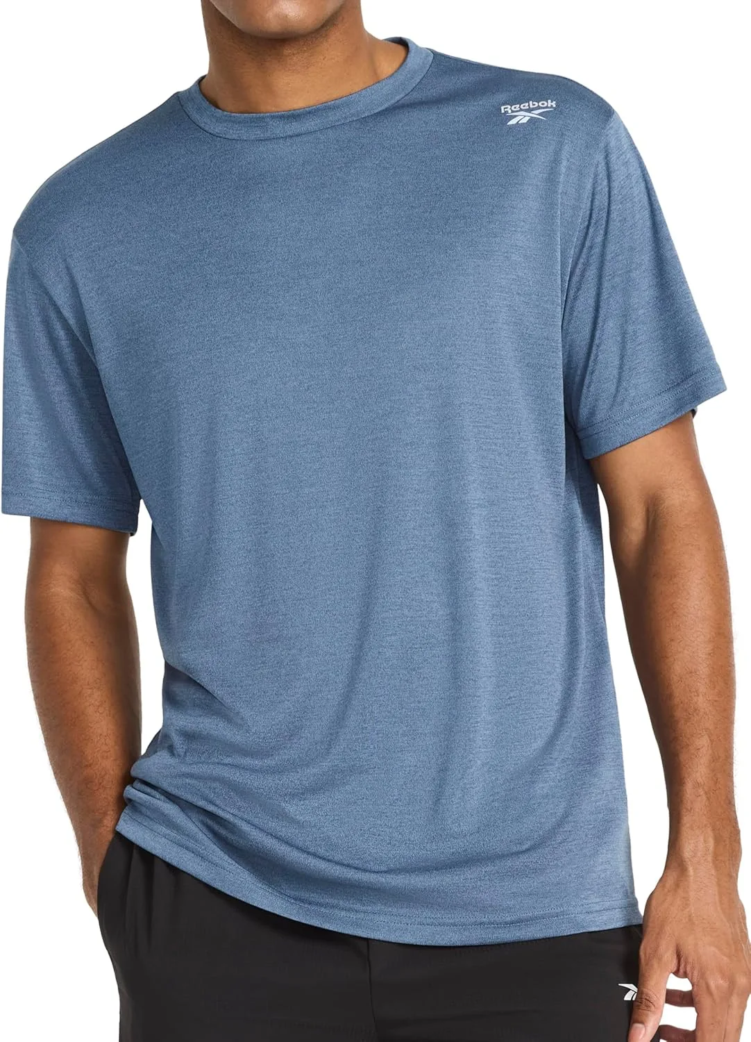 

Футболка Reebok Men's Small Logo, Standard Fit, дышащая