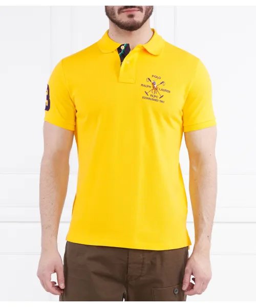 

Футболка поло Slim fit Polo Ralph Lauren, желтый