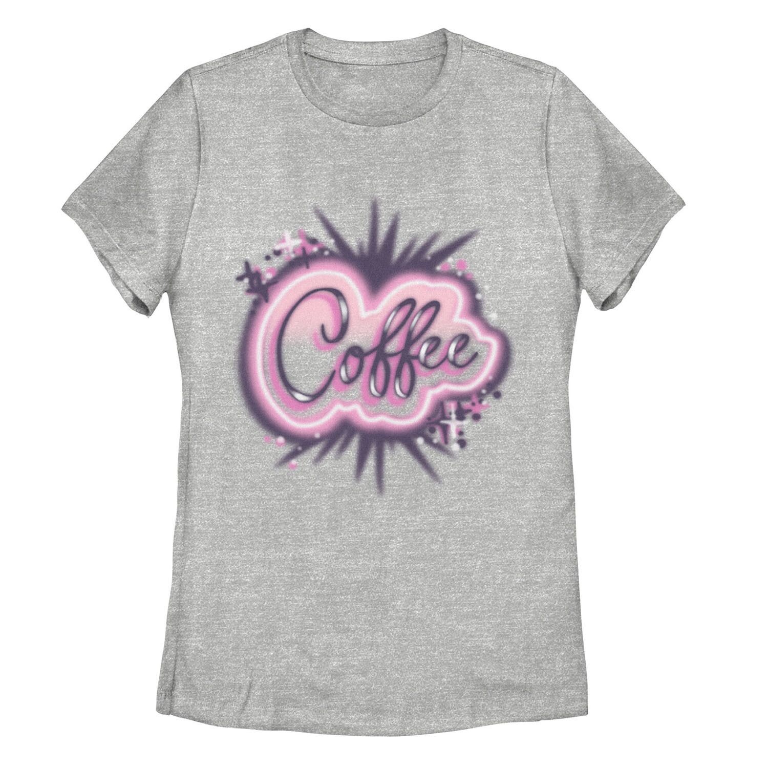 

Детская футболка с графическим текстом Airbrush Coffee
