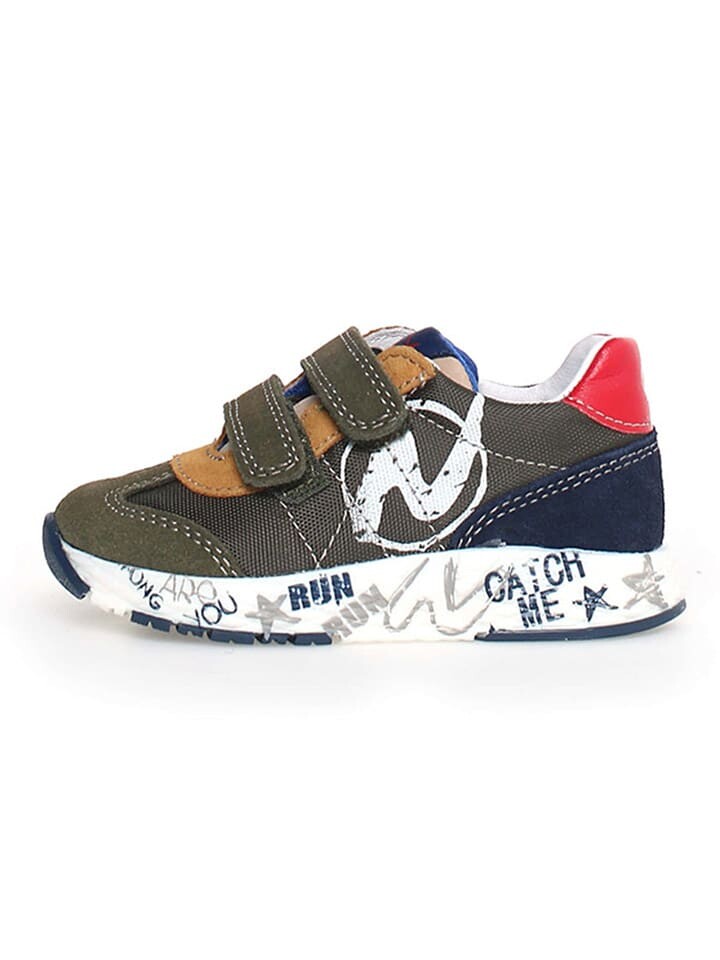 

Кроссовки на шнуровке Naturino Leder-Sneakers Jesko 2, цвет Khaki/Dunkelblau