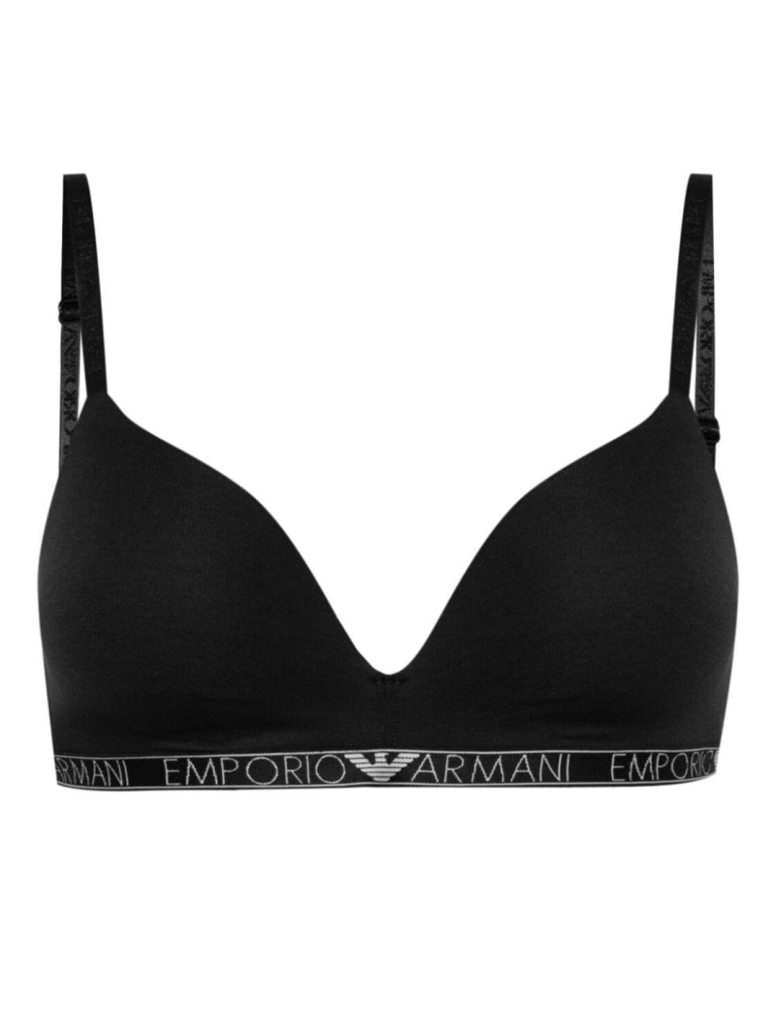 

Emporio Armani бюстгальтер Iconic с логотипом, черный