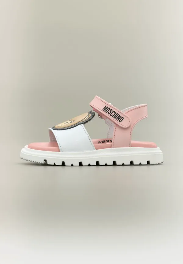 Сандалии унисекс Moschino, White/Pink