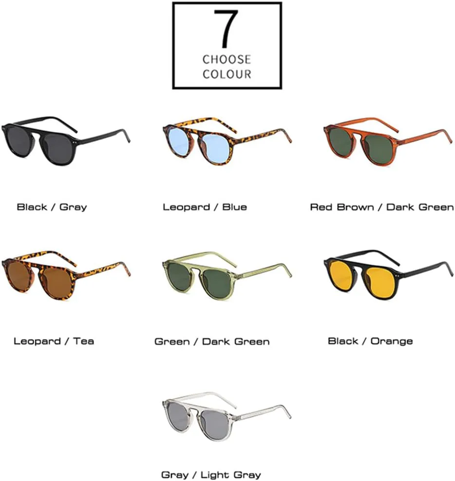 

Солнцезащитные очки UV400 для мужчин и женщин | Темно-зеленые заклепки | Линзы конфетных цветов для вождения и занятий спортом на открытом воздухе generic, Black Gray