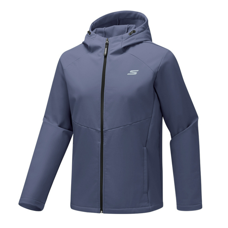 

Skechers Мужская куртка базовой спортивной серии, Night Blue Gray-022C