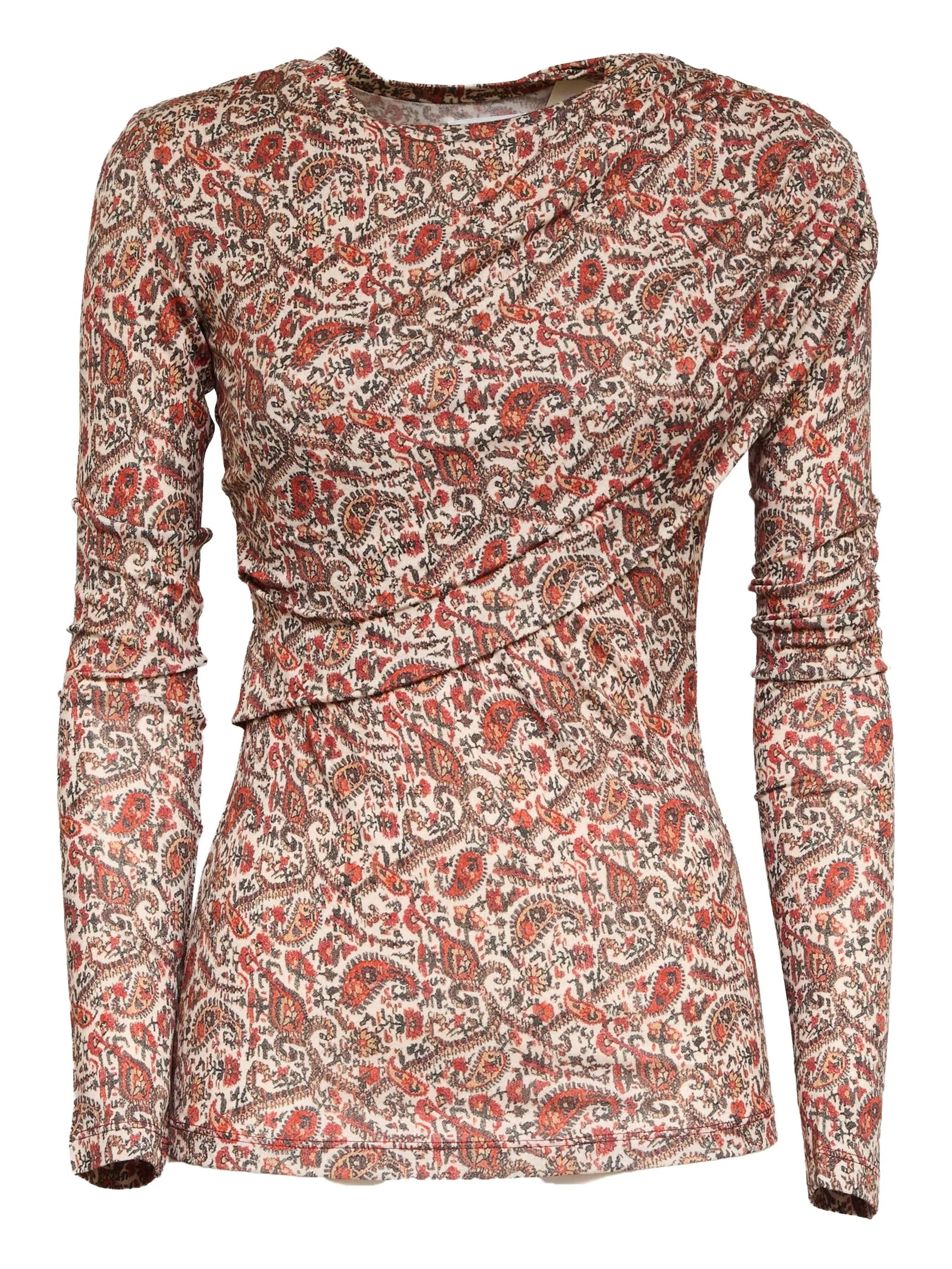 

Топ с драпированным верхом Isabel Marant, красный