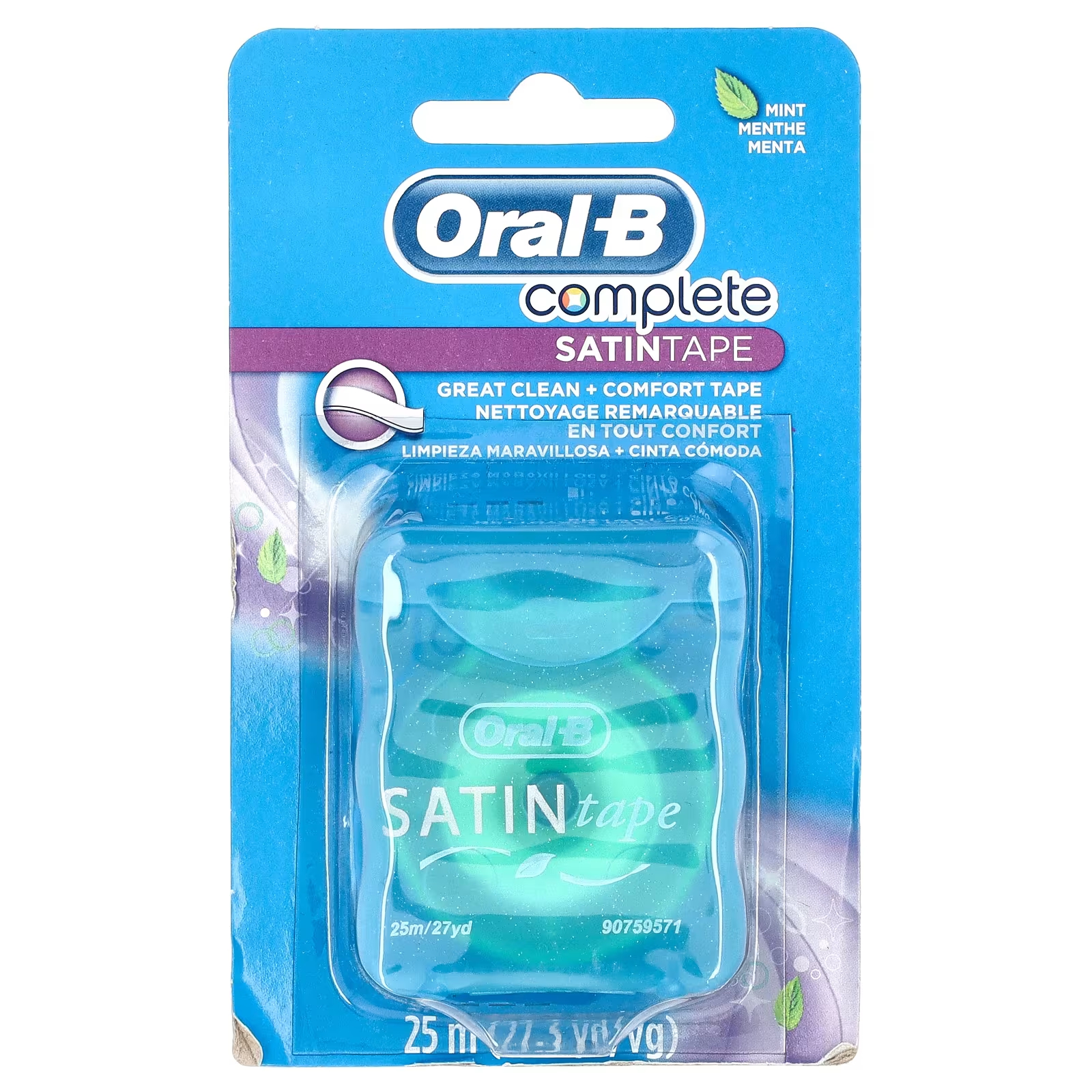 

Зубная нить Oral-B Complete SATINtape Mint, 25 м