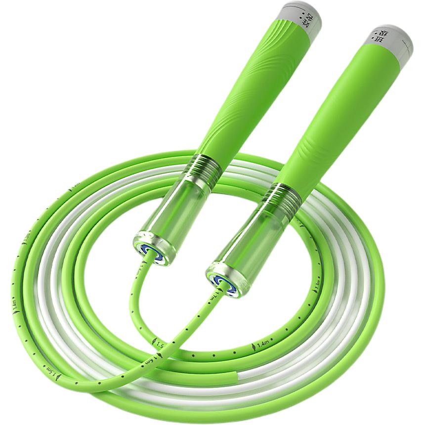 

Материал ручек скакалка PC PP силикон, трос ПВХ стальной трос спорт подростки LINING, зеленый