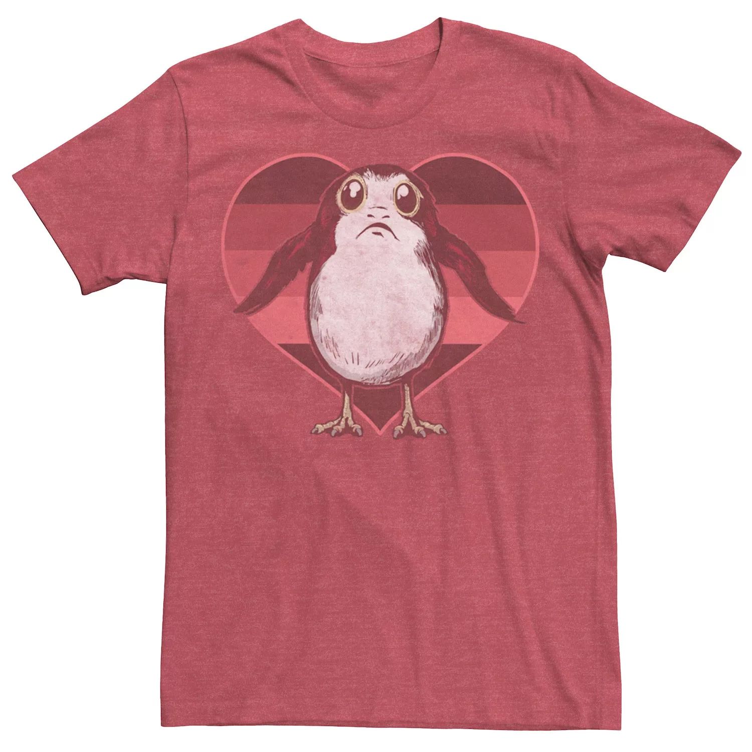 

Мужская футболка Porg In Heart ко Дню святого Валентина Star Wars