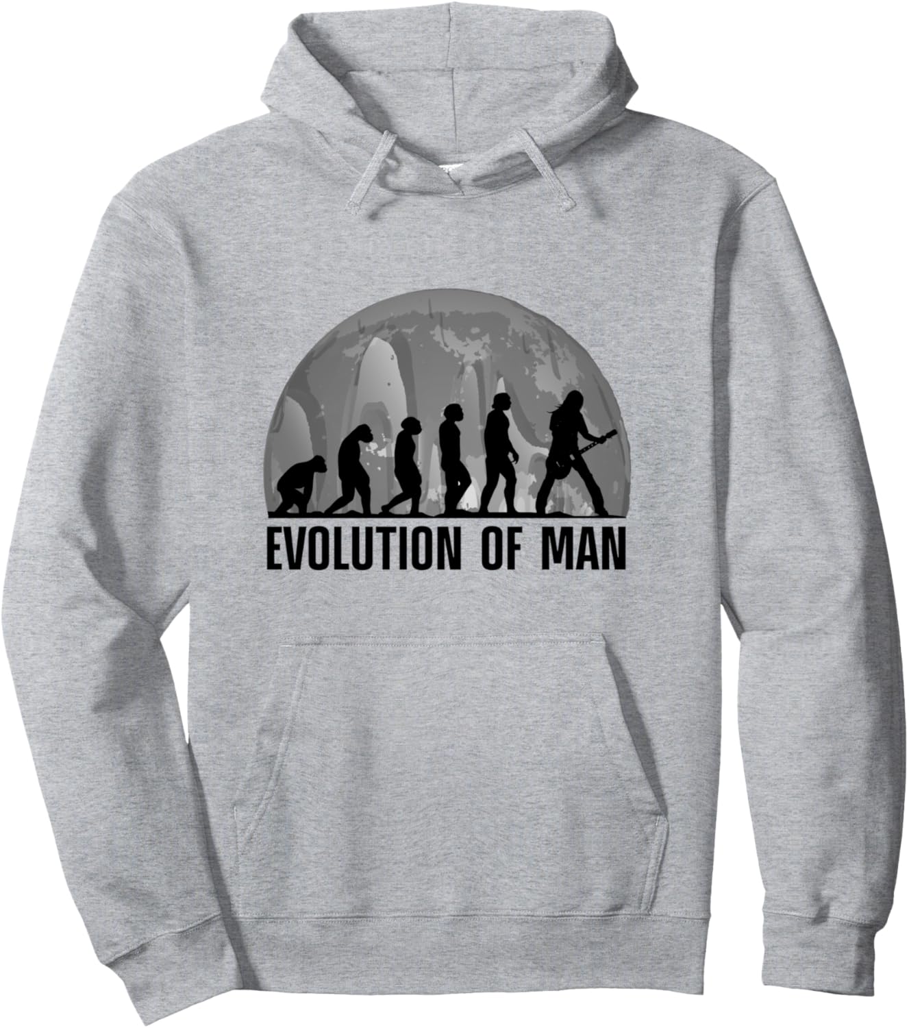 

Толстовка с изображением гитариста, рок-музыканта и бас-гитариста, серая, с надписью «Эволюция человека» Guitar Gift Idea For Guitar Player Rock Musician, Серый, Толстовка с изображением гитариста, рок-музыканта и бас-гитариста, серая, с надписью «Эволюци