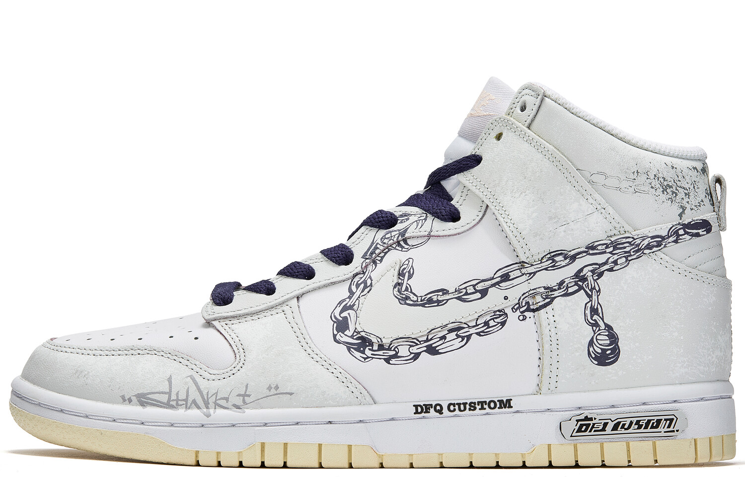 

Кроссовки для скейтбординга Dunk High Unisex High-top Blue/Grey Nike