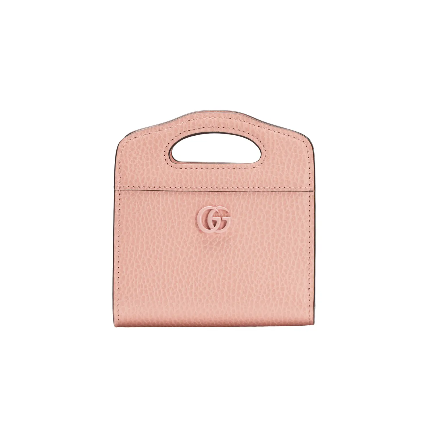 GUCCI Кожаный картхолдер GG Marmont для женщин розовый — фото 3