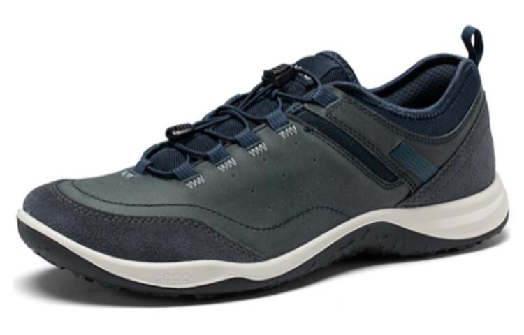 Кроссовки ecco Lifestyle Shoes Men Low-top Ocean Blue, синий — фото 2