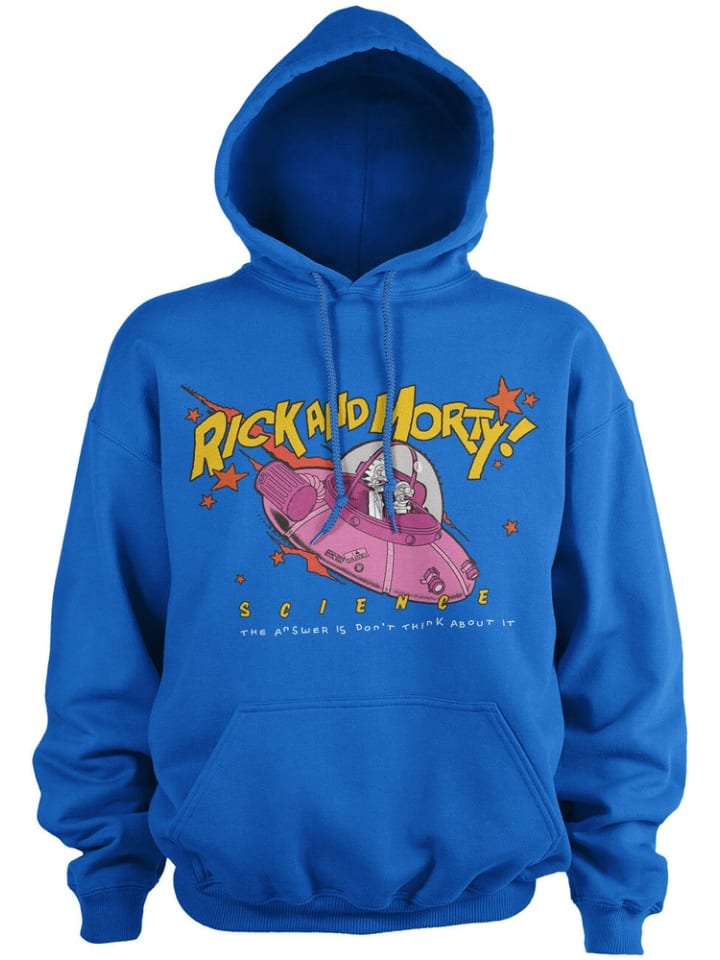 

Толстовка Science Hoodie Rick and Morty, синий