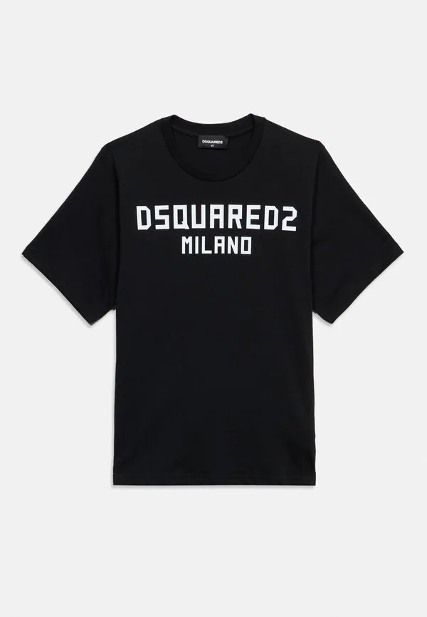 Футболка унисекс с принтом и свободным кроем Dsquared2, Black — фото 3