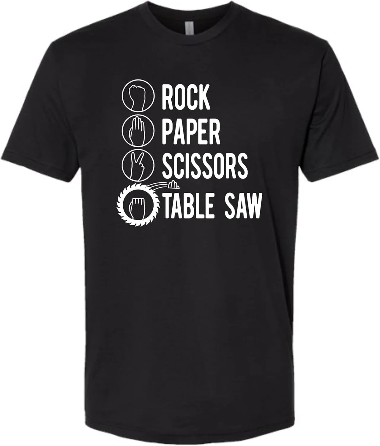 

Футболка с принтом Go All Out Rock Paper Scissors Table Saw