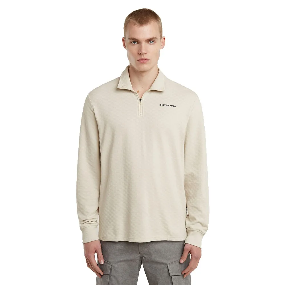 

Толстовка G-Star Checquard Tweeter half zip, бежевый