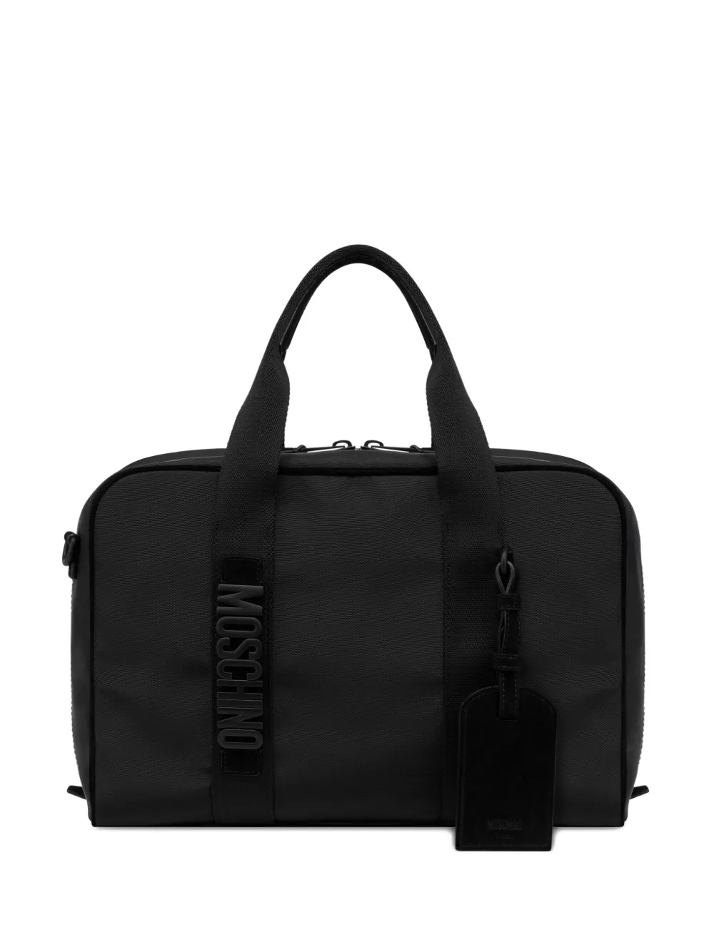 

Сумка для ноутбука с логотипом Moschino, черный