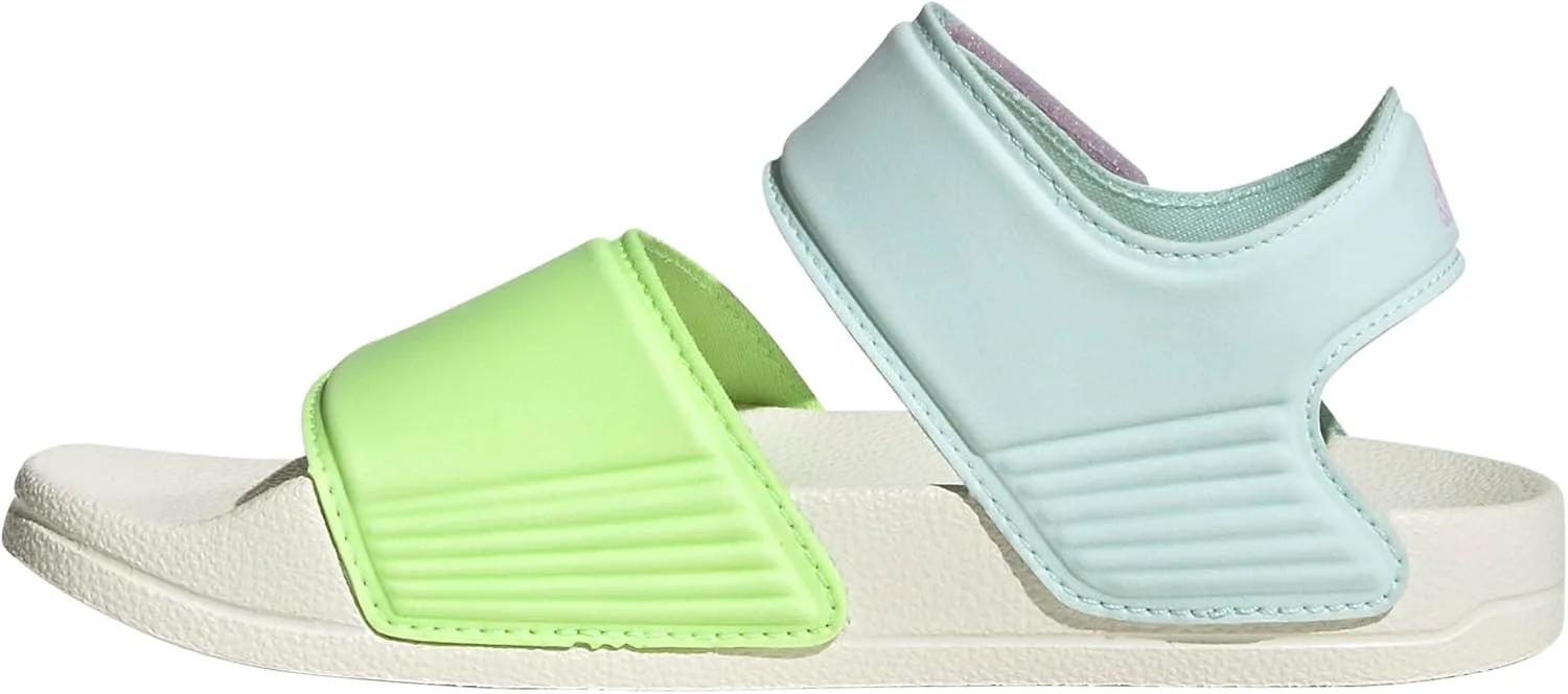 Сланцы Adidas Kids Adilette, желтый/сиреневый/мятный