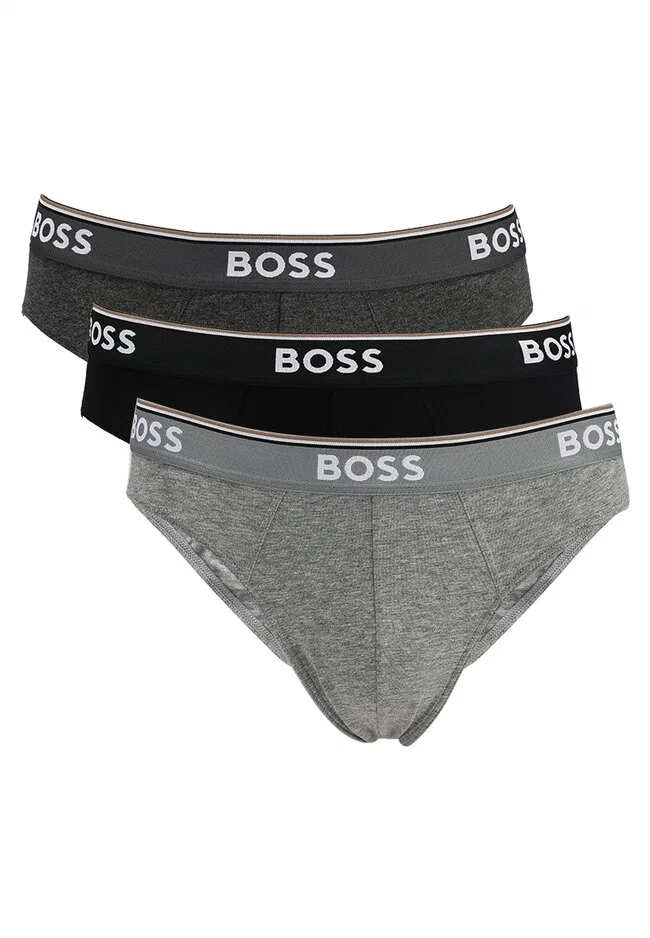 Трусы, 3 штуки, BOSS Body, BOSS, серый