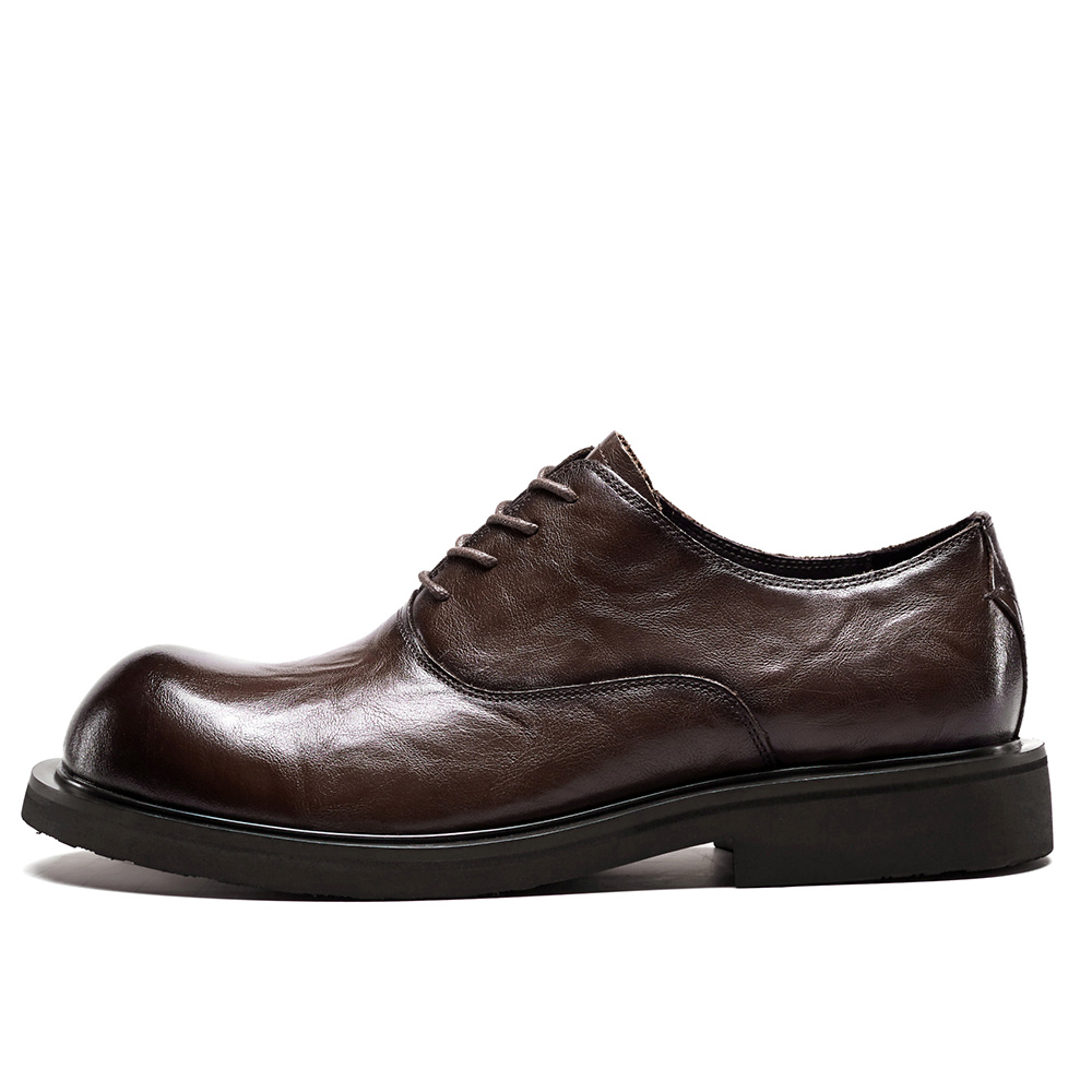 

YEARCON Повседневные кожаные туфли мужские Low top Brown