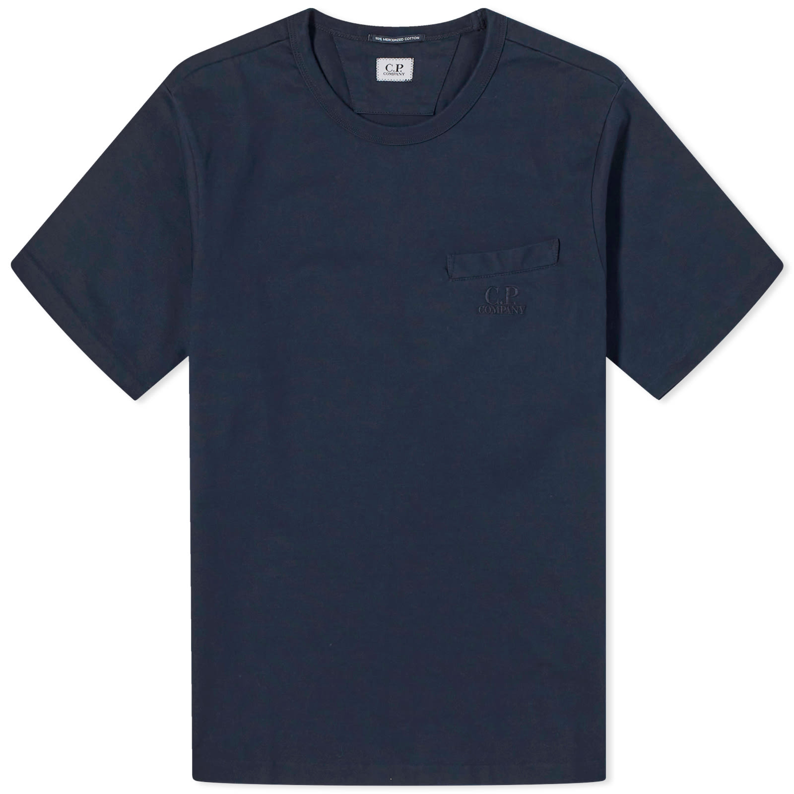 

Футболка C.P. Company 30/2 Mercerized Jersey Twisted Pocket T-Shirt, цвет Total Eclipse