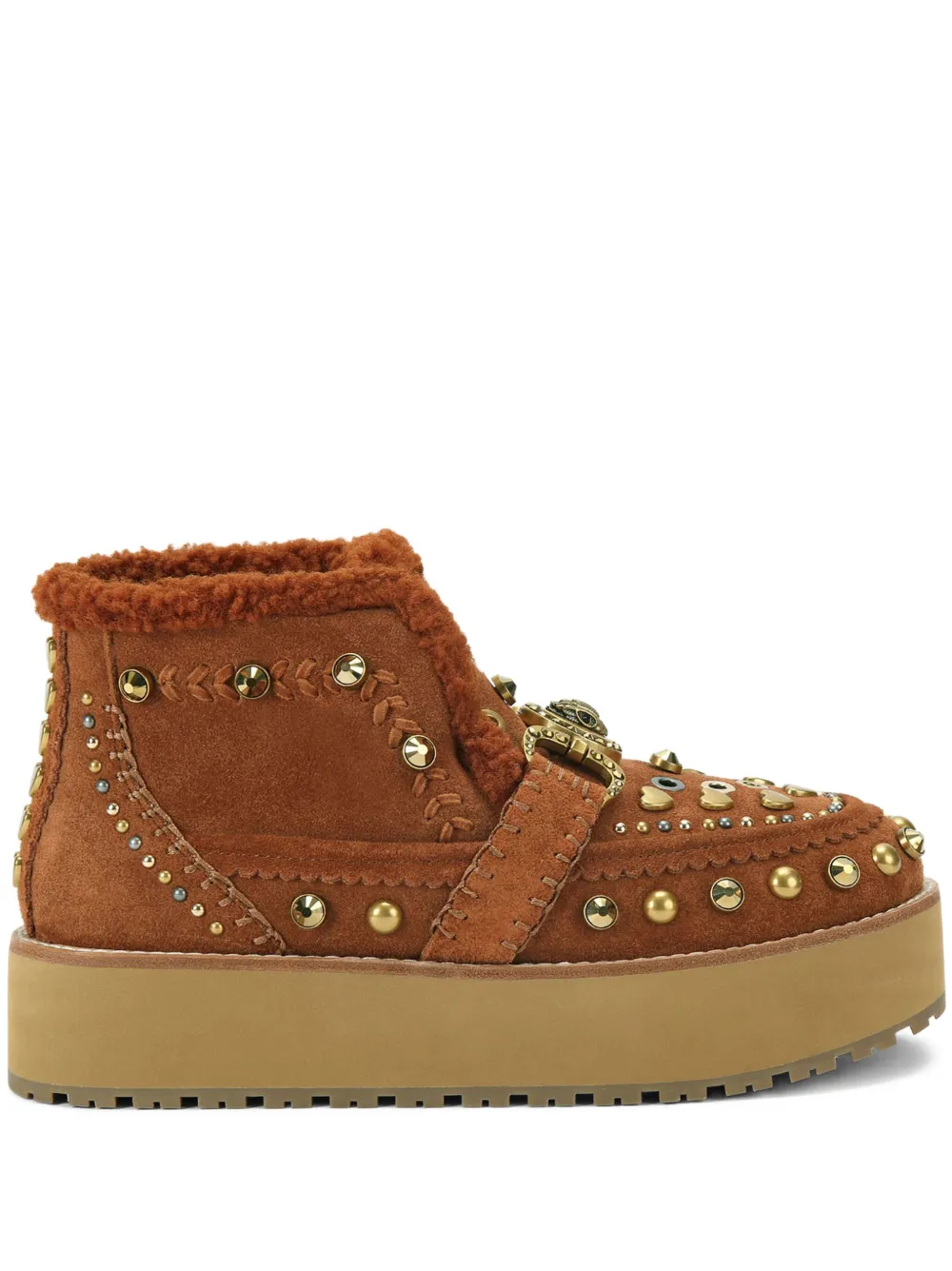 Ботинки Eagle Head с заклепками Kurt Geiger London, коричневый