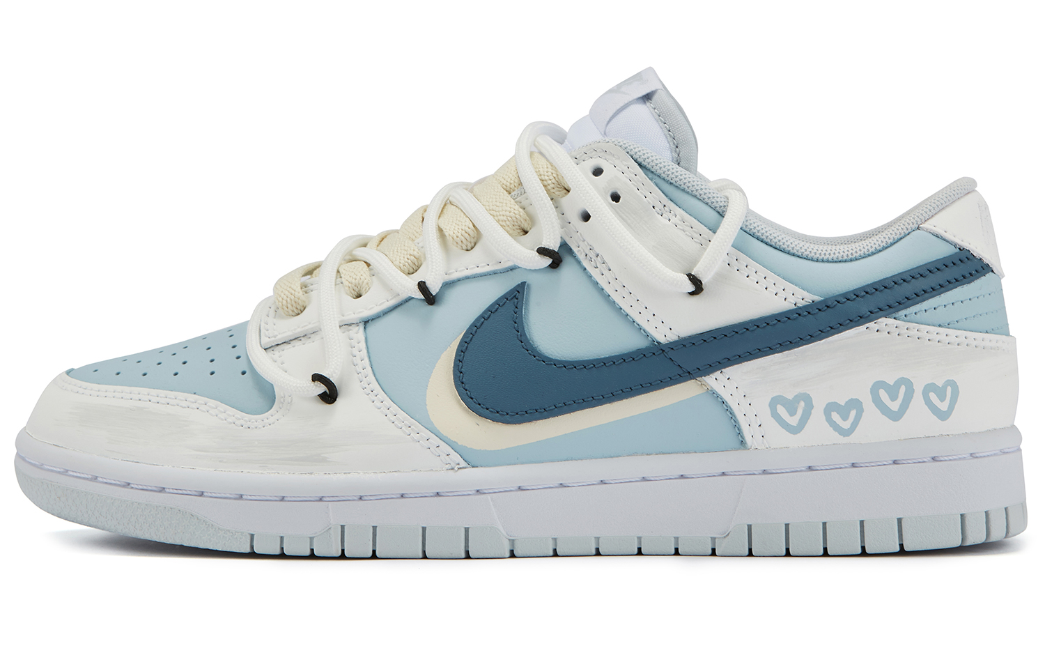 

Кроссовки Nike Dunk Skateboarding Shoes Unisex Low-top Blue/white/gray, розовый