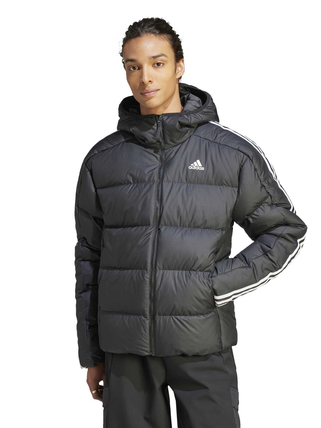

Куртка Adidas Sportswear Essentials Midweight Down Hooded, черный