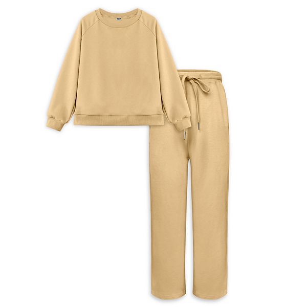 

Детский спортивный костюм для девочек: худи с длинным рукавом и брюки Elitechoice, Khaki