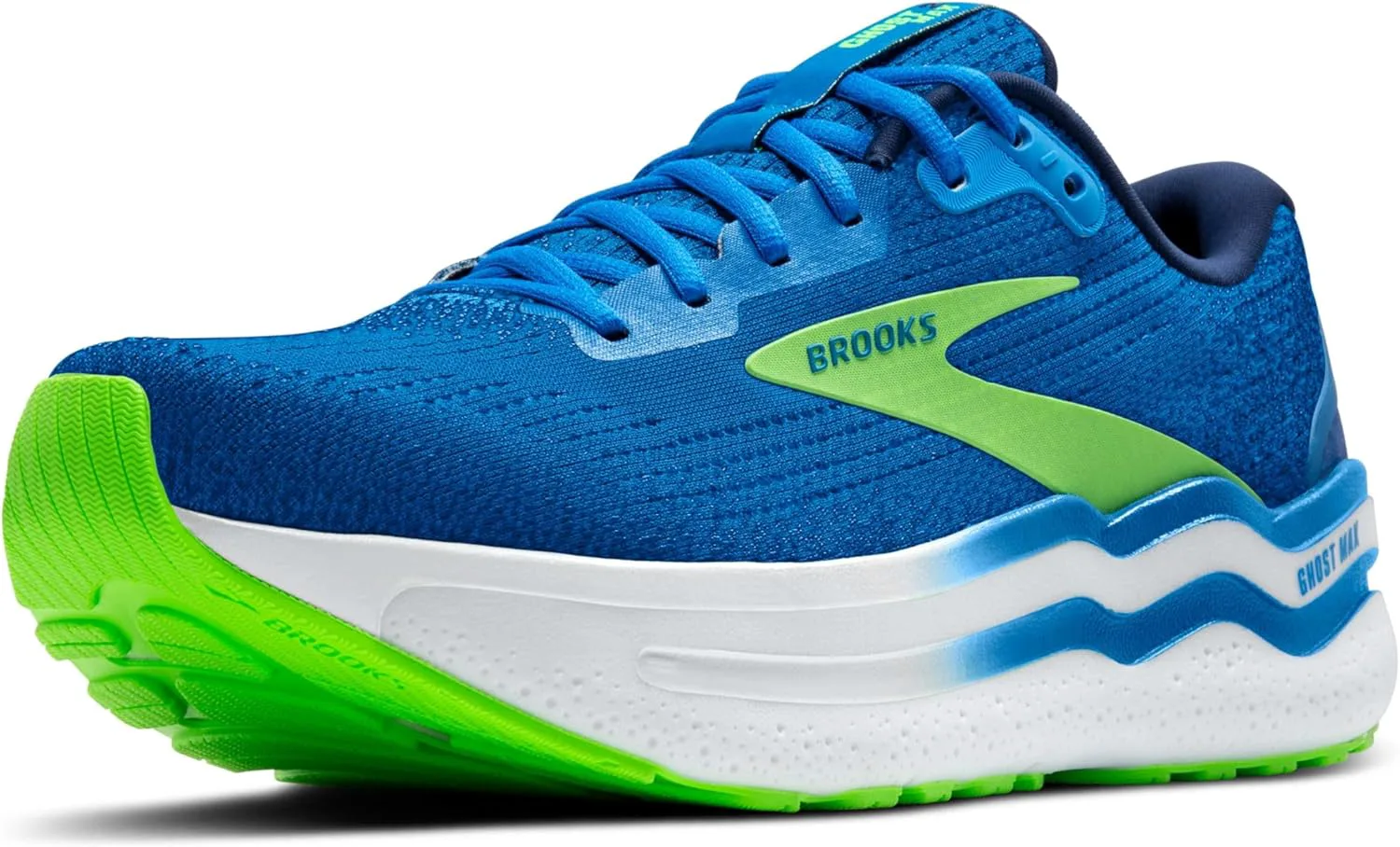 

Мужские кроссовки Brooks Ghost Max 2 для бега и ходьбы, синий/зеленый