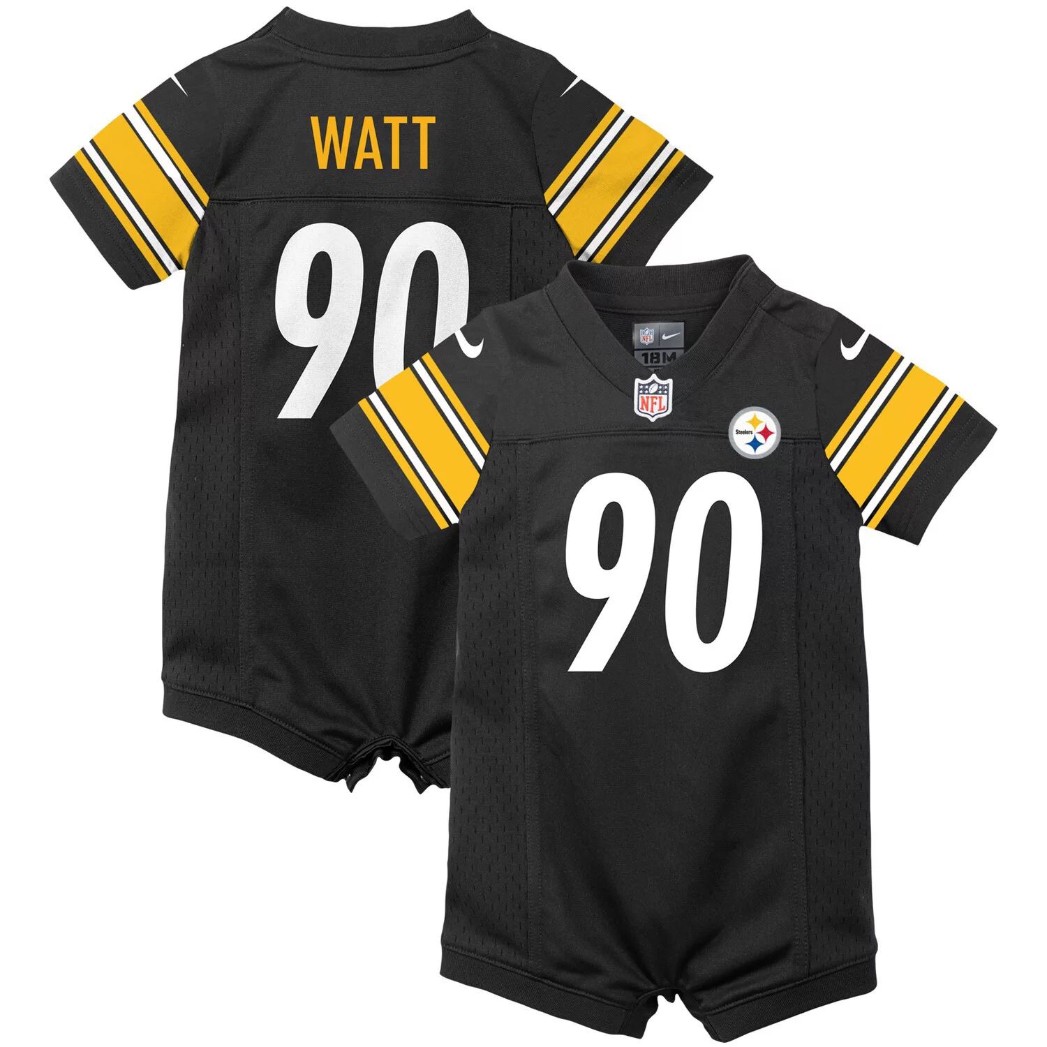 

Младенец Nike T.J. Джерси-комбинезон Watt Black Pittsburgh Steelers Game Nike