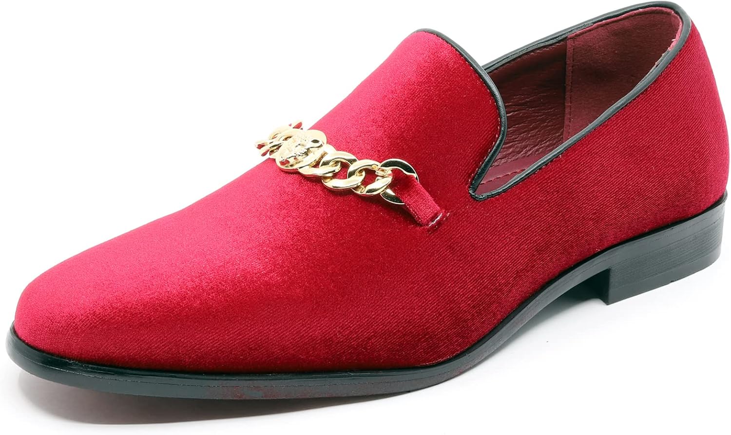 

Мужские винтажные бархатные дизайнерские классические туфли-лосьоны для смокинга, слипоны SM-43 Metrocharm, красный