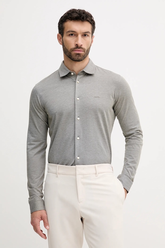 

Хлопковая рубашка mysoft_2_m BOSS Orange, зеленый